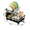 Compact Dish Rack Multifunctional Dish Drying Rack Rustproof Kitchen Dish Drying Rack