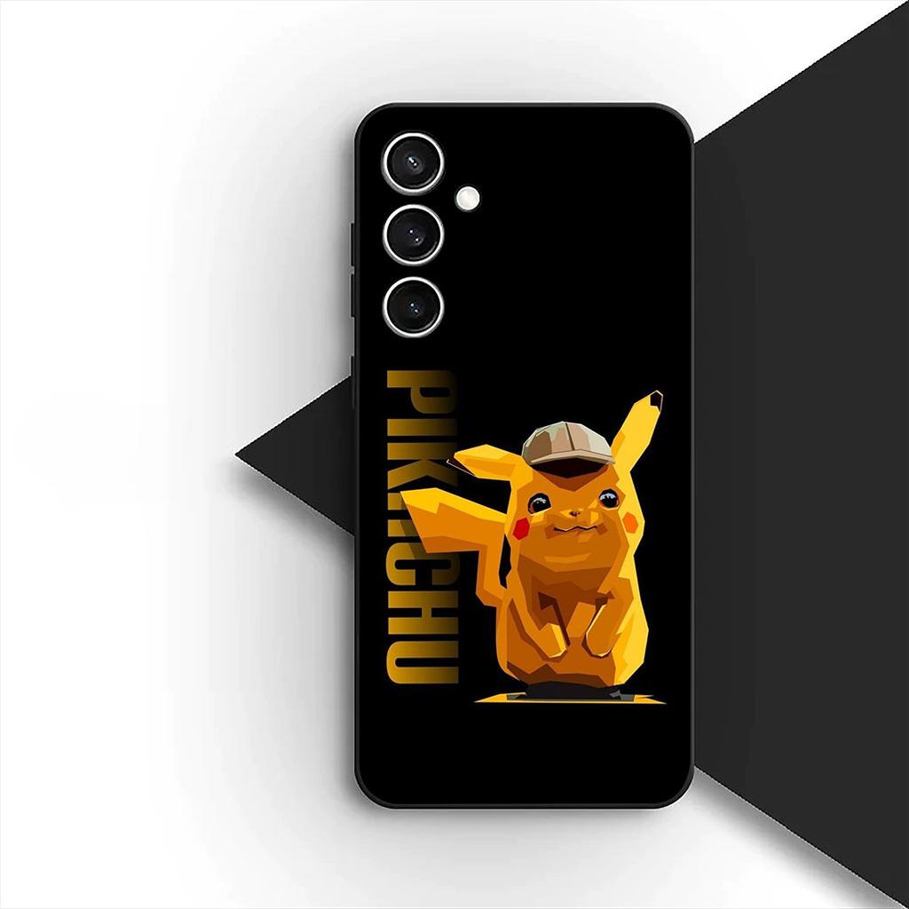 for Samsung Galaxy S10 S8 S9 Plus A33 A34 A31 70 A71 A72 Note 20 9 8 S10E Phone Cover Soft Case Cartoon P-Pokemons GO P-Pikachus