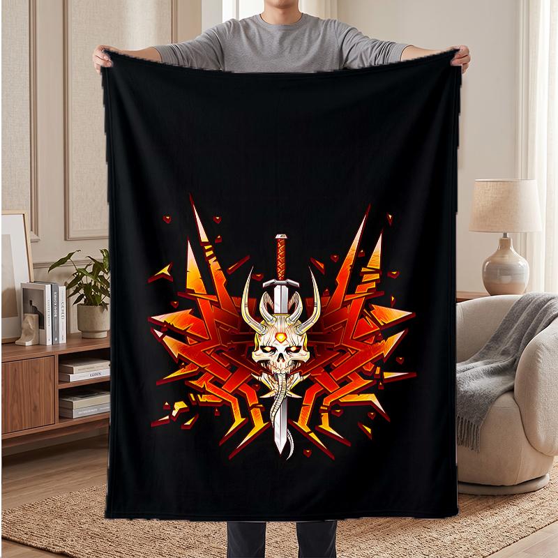 Doom Soft Warm Flannel Blankets Comfortable Blanket for Home Decoration Gifting