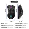 BM600 Wireless Rechargeable Mouse 2.4G+BT5.0 Dual-mode Lightweight Mouse RGB Breathing Light Effect