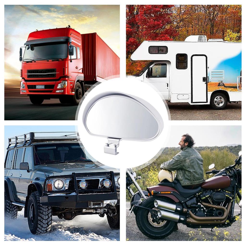 Extended Rearview Mirror, Wide Angle Rearview Mirror | Rearview Mirror Extender Anti-Glare Extended Curved