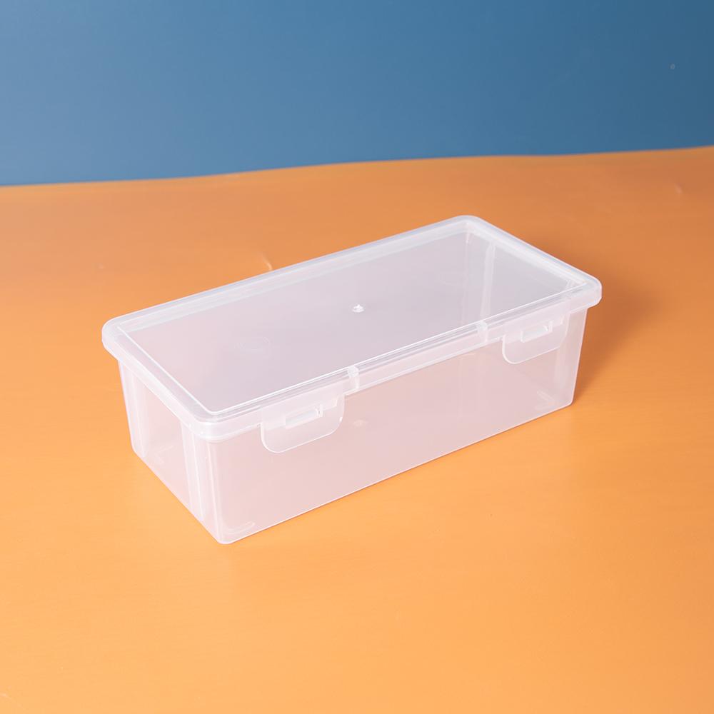 Прозрачные коробки для карандашей 4 шт. в упаковке, большой емкости, пластиковые органайзеры, коробки для хранения в школе, складной дизайн, офисные принадлежности Storag