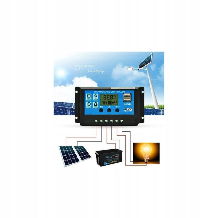 Regulator Kontroler Solarny Pwm 30A 12V/24V