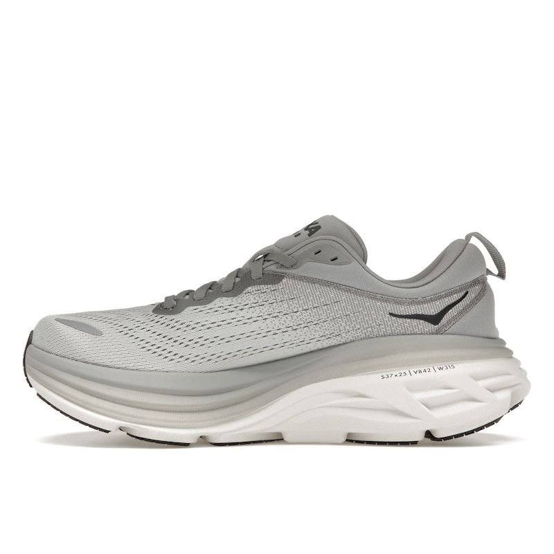 HOKA Bondi 8 Sharkskin Men Sneakers Grey Harbor-Mist 1123202-SHMS