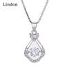 Женское ожерелье Lindon, кулон из медного сплава, циркон, модный подарок