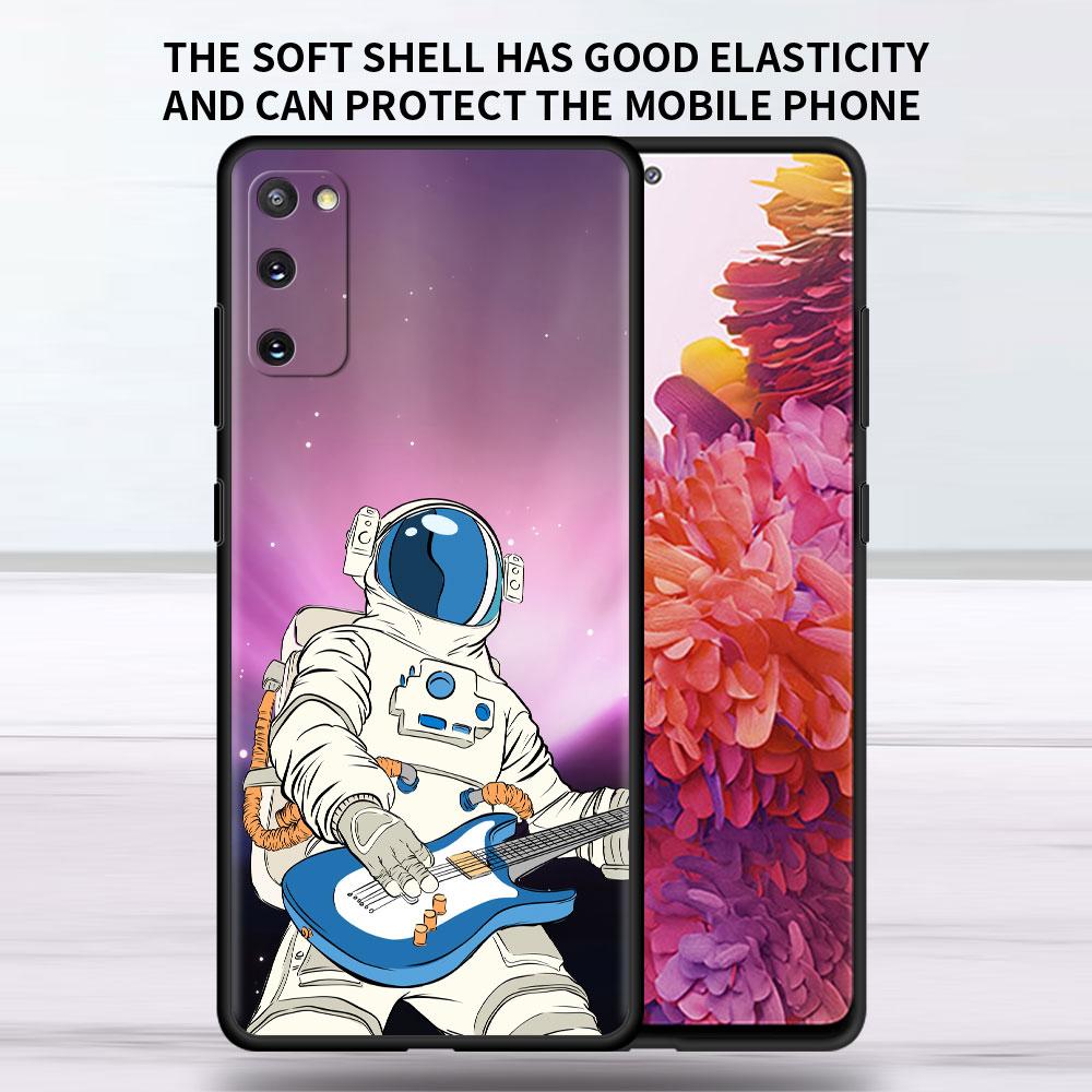 Мягкий чехол для Samsung Galaxy Note 20 Ultra 10 Plus Lite A50 A70 A20 A40 A20e 9 8 A60 A10e Funda Чехол для телефона Космос Крутой Астронавт