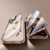 360 Magnetic Adsorption Metal Phone Case For iPhone 16 15 14 Plus 13 12 11 Pro Max Camera Lens Protection Double Sided Glass Cover