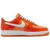 Nike Air Force 1 Low '07 Orange White Patent Sneakers HV9405-800