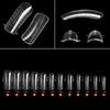 60Pcs Extend Nail Long Lasting Excellent Allergy Free Transparent Nail Mold Tips Manicure Designs Nail Patches