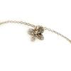 [K9112] - White Gold-plated Anklet 'Butterfly' - 24 Cm 8x8 Mm