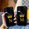 Чехол для телефона Cool Letter Marble Crown для VIVO Y95 Y93 Y31 Y20 V19 V17 V15 Pro X60 NEX, мягкий черный чехол для телефона