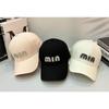 New alphabet rhinestone simple hard top baseball cap trendy versatile elegant fashion show face small cap