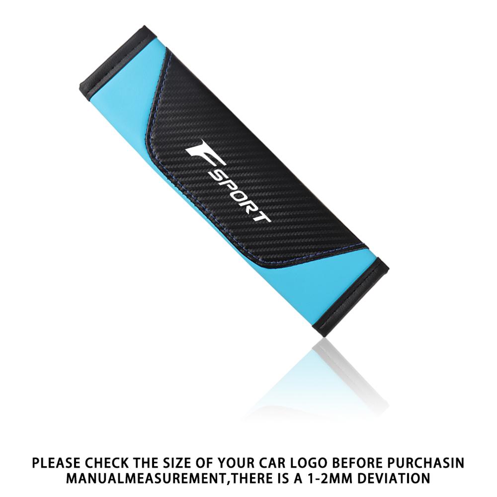 Car Seat Belt Pu Leather Safety Belt Shoulder Cover Protection Pad For Lexus CT200h NX300h RX300 RX330 EX300h F Sport IS IS300