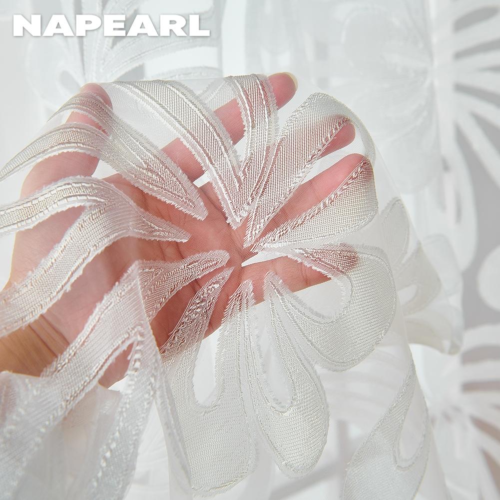 1 шт. NAPEARL 10% затемняющий тюль простая и универсальная европейская жаккардовая прозрачная занавеска для кухни, гостиной, спальни, балкона, окна, домашнего декора