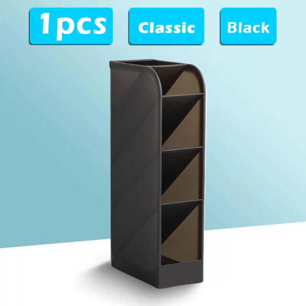 Plastic Pen Holder Large Capacity Stationery Display Stand Simple Pen Bucket Gift