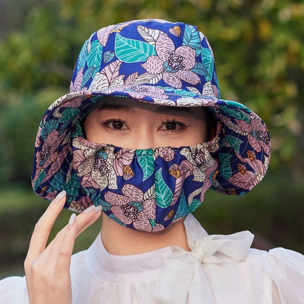 Кепка для лица женская солнцезащитная шляпа маска для лица панама портативная солнцезащитная маска для женщин/девочек