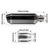 1,5-2 дюйма впускные трубы глушителя мотоцикла, надеваемые на глушитель, хвостовая труба из углеродного волокна, высокая