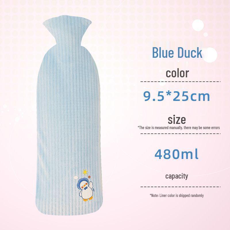 Portable Hot Water Bottle Hand Warmer - Long, Washable, Explosion-Proof, Available In Large & Small Sizes