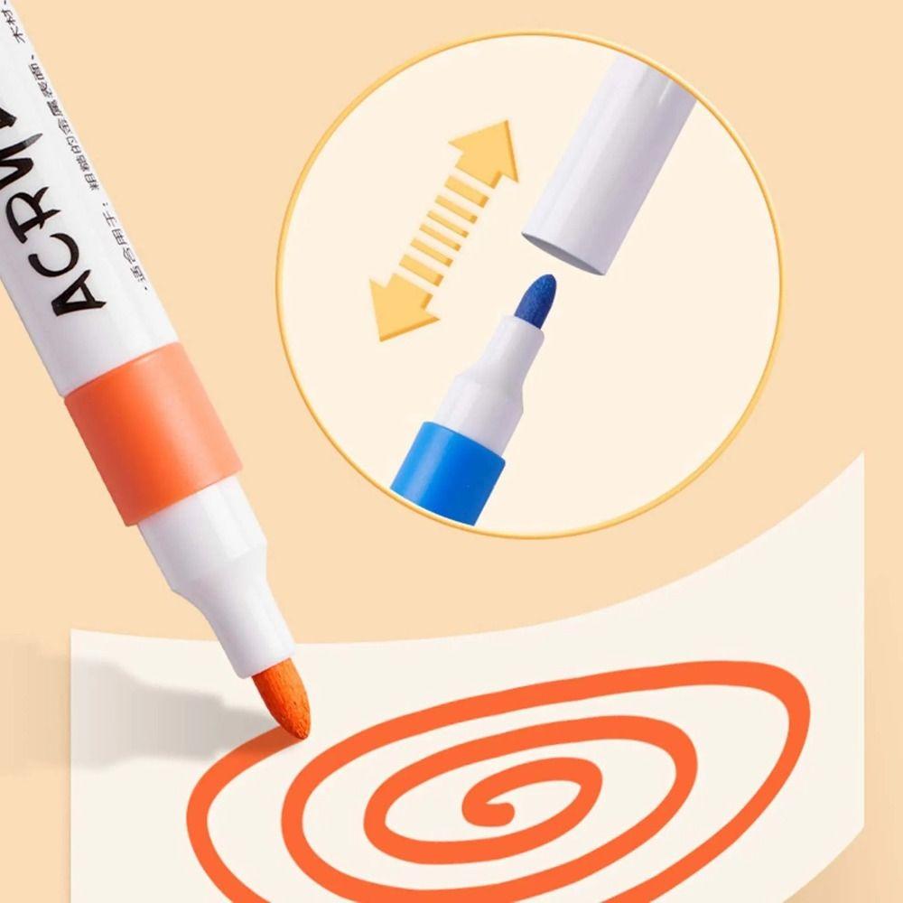 12-120 Цветов Штабелируемые Цветные Акриловые Маркеры Смываемые Художественные Маркеры для Рисования Краска для Камня