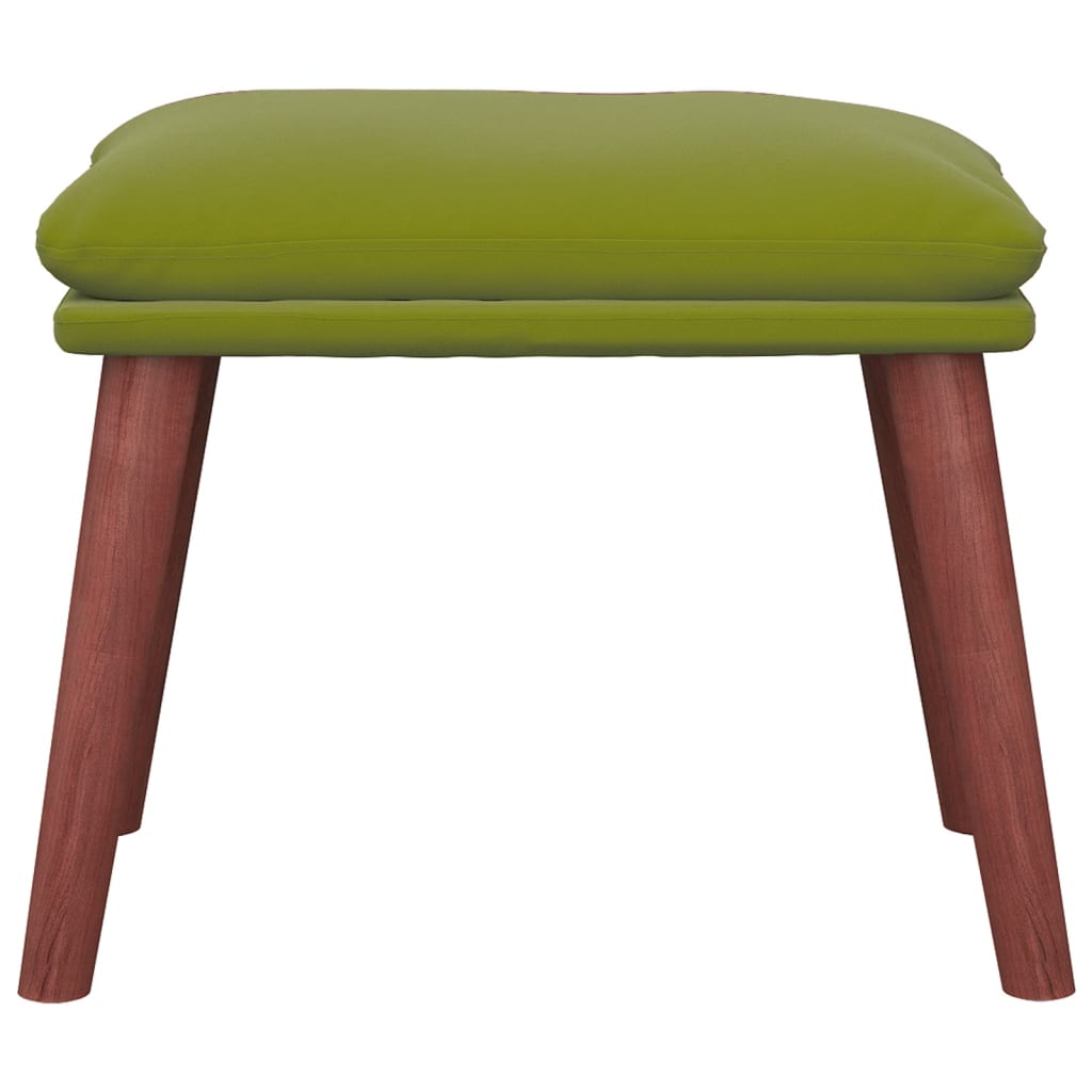 Footstool Light Green 45 x 29.5 x 35 cm Velvet