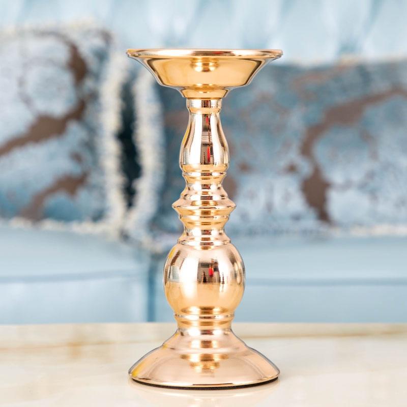European Candle Holder Iron Candlestick Geometric Table Candlesticks Ornament for Wedding Dinner