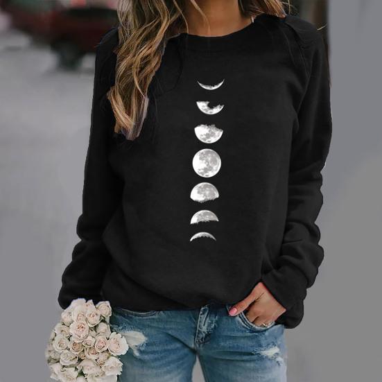 Шикарная женская блузка из полиэстера с круглым вырезом на весну и осень для женщин на открытом воздухе