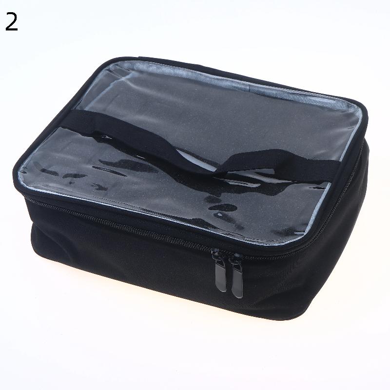 30-Slot Nail Polish Organizer Case | Removable Foam Interior Storage Box For 0.5 Fl.Oz Nail Lacquers