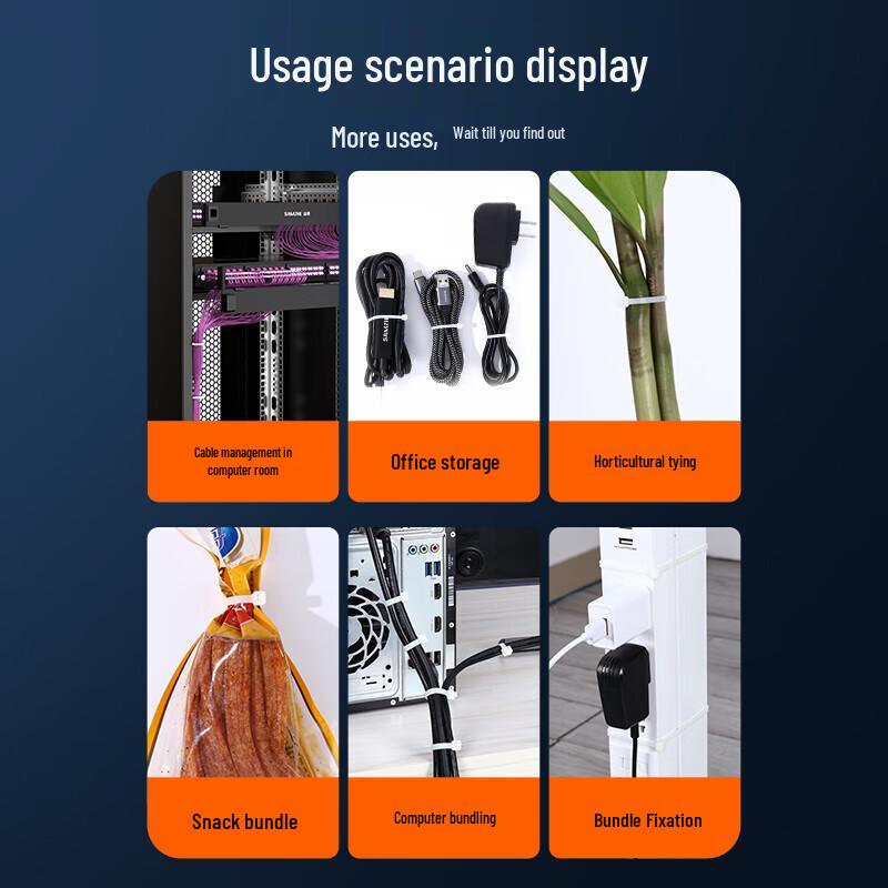 Samzhe Self-locking Nylon Cable Ties