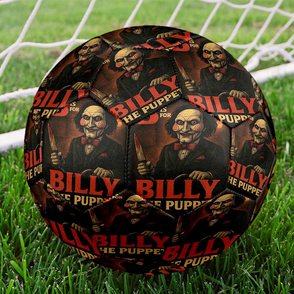 Bride of Chucky Print Size 5 Soccer Ball, Standard Match Football for Sports Game and Team Practice, Ideal Gift for Soccer Fans