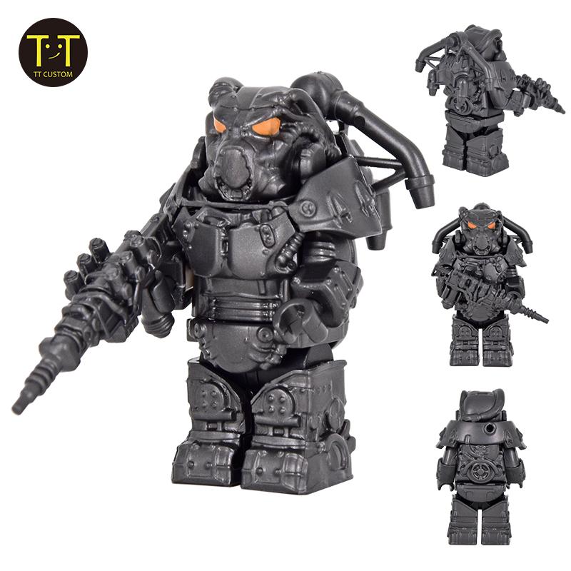 MOC Military X-01 Mech Anime Action fallouted Knights Bracket Scale Model Figures Weapons Robots Mecha Building Block Set Block Bricks Toy