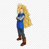 Patches For Clothes Bag Iron On Thermal Stickers Android 18 Ssj3 Android 18 Android 17 Pattern Washable Heat Transfer