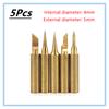 5pcs/1Set Pure Copper Soldering Iron Tip 900M-T Solder Tips Welding Head BGA Soldering Tools
