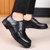 Модные однотонные модные повседневные кожаные туфли для мужчин Весна Осень Туфли на платформе Мужские с круглым носком Новая дизайнерская обувь Мужская