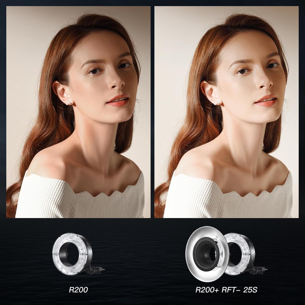 Godox Совместимая кольцевая вспышка R200 AD200 AD200PRO мощностью 200 Вт/с для портретной фотосъемки, доступны счета-фактуры 5800±200K