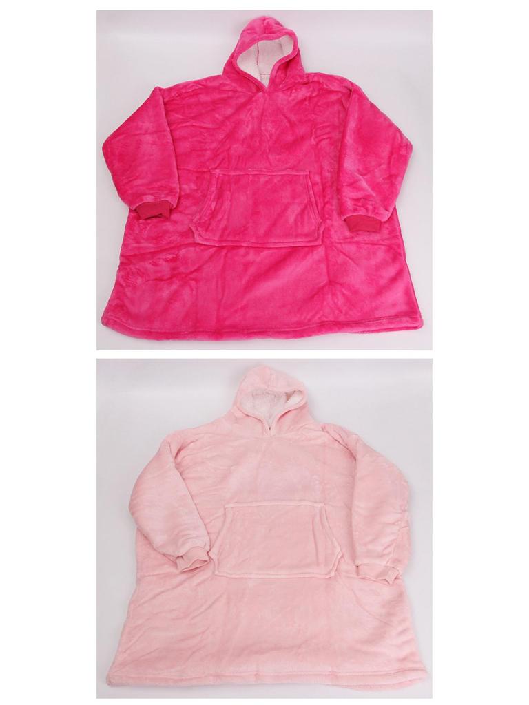 Унисекс флисовый плед-пуловер с капюшоном для тепла на улице и защиты от холода