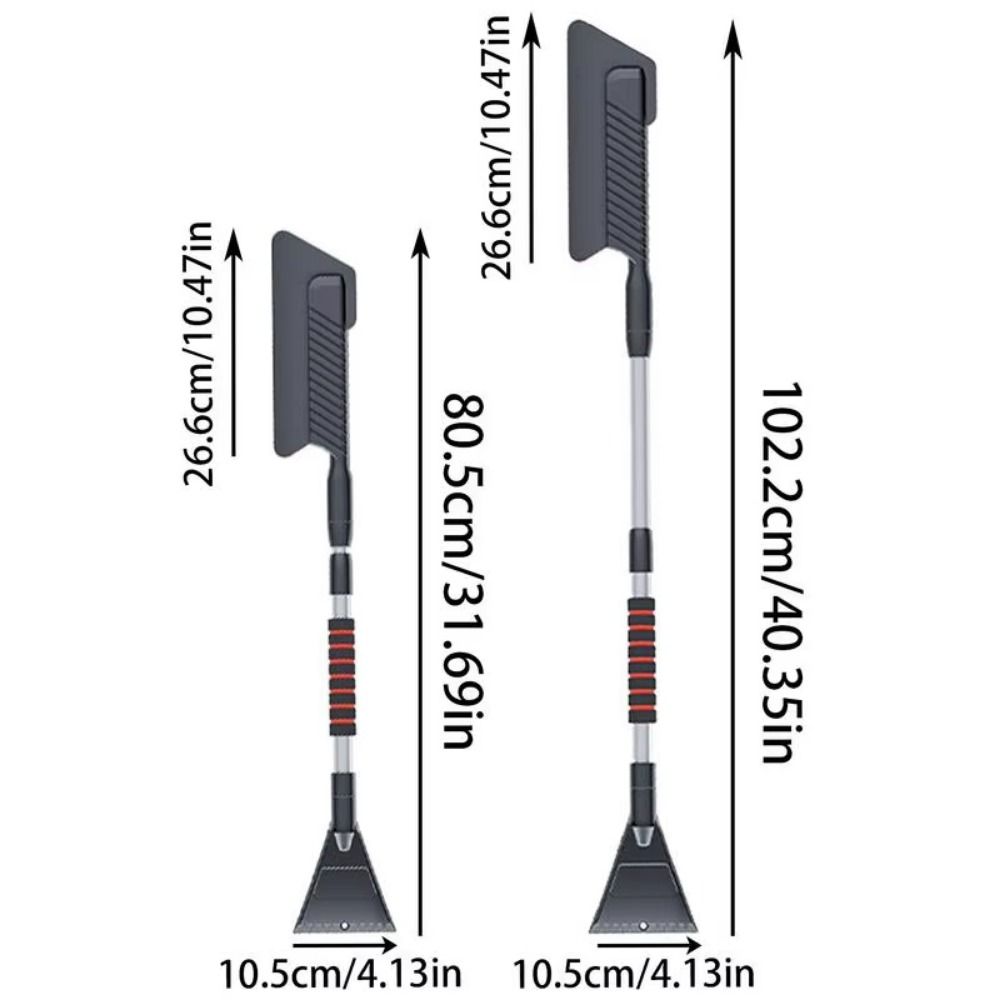 Скребок для льда 3 в 1, выдвижная гибкая щетка для удаления снега для лобового стекла