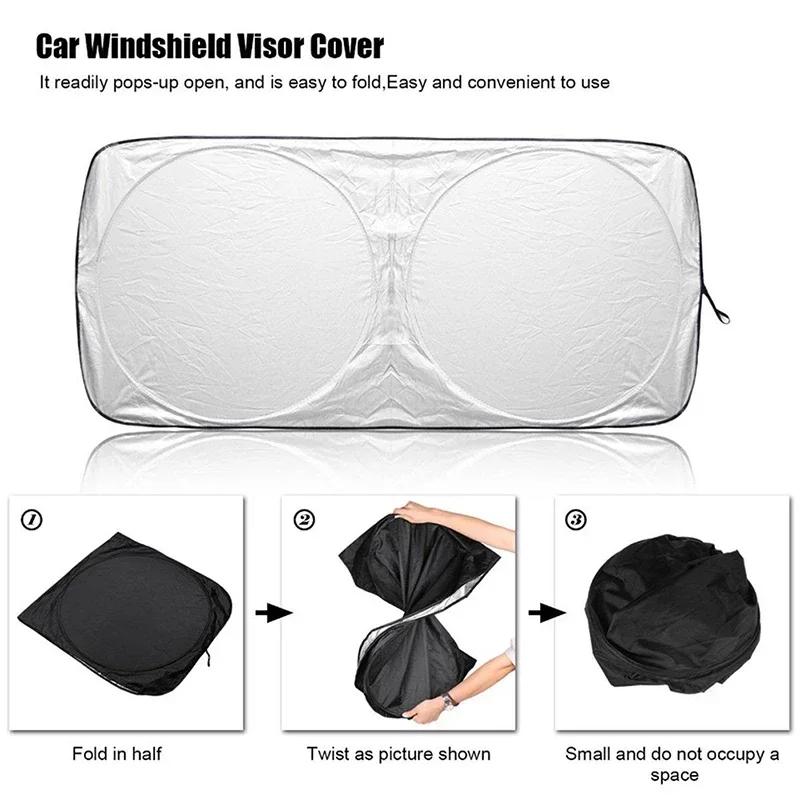 2025 Hot Car Windshield Sunshade Sun Protection Cloth Cover for Mazda 3 CX5 MX3 MX5 RX8 RX7 MX3 MX5 CX9 CX7 Atenza Axela Protege