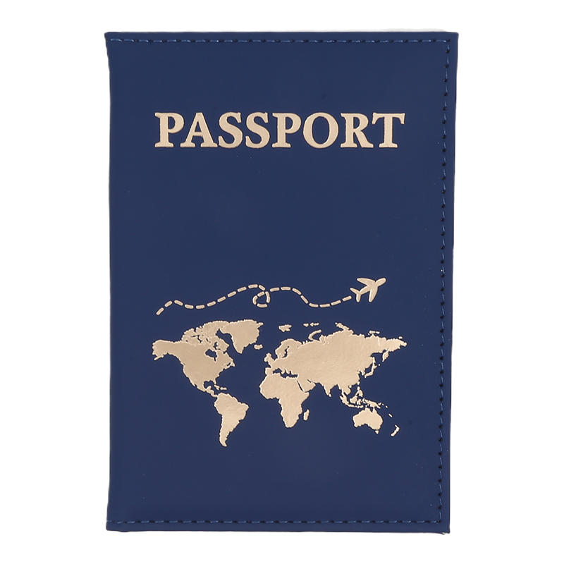 PU Leather Passport Cover - RFID Blocking Holder with Flight Ticket Slot Secure Travel Document Organizer for International Trips