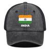 INDIA Flags Print Snapback Mesh Cap Snapback Cap Breathable Sporting Adjustable Baseball Hat Perfect For Urban Style