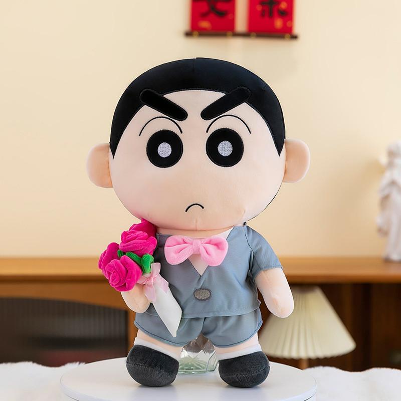 Crayon Shin Chan Full Dress Plush Toy Anime Fill Dolls Room Decor Toys Gift