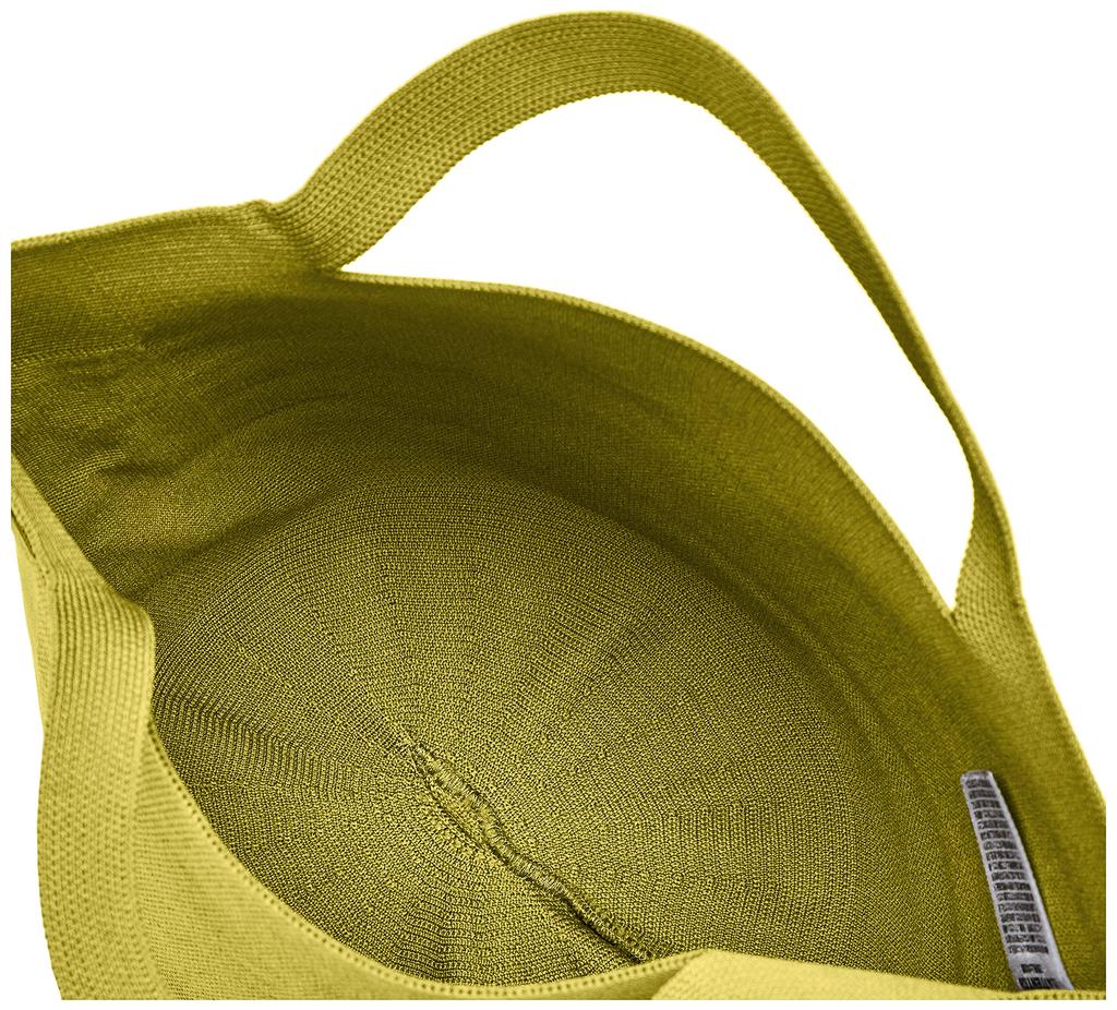 Сумка-корзина из переработанной пряжи Deli 0256 Olive [Rootote] Легкая, отдельно стоящая, в форме шляпы, Po-No для женщин