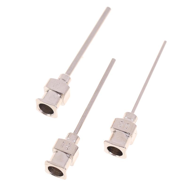 5Pcs Needle Blunt Tip Stainless Steel Syringe Dispenser Needles 12/16/18/20/25/G
