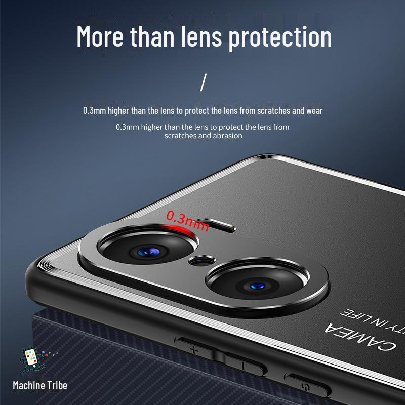 Матовый чехол Honor 60/60Pro с полностью металлической защитой линз