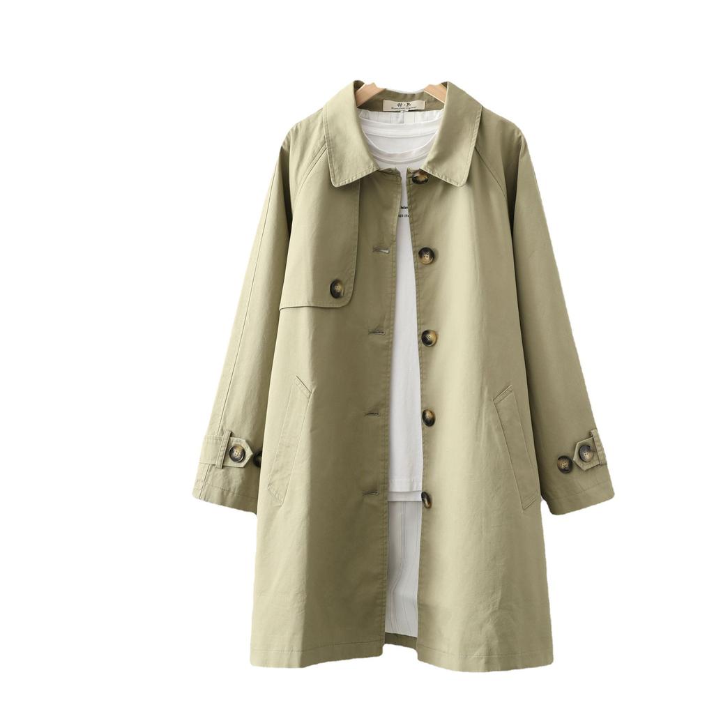 Женские свободные карманы на пуговицах, повседневные длинные тренчи, куртка с капюшоном, большие размеры