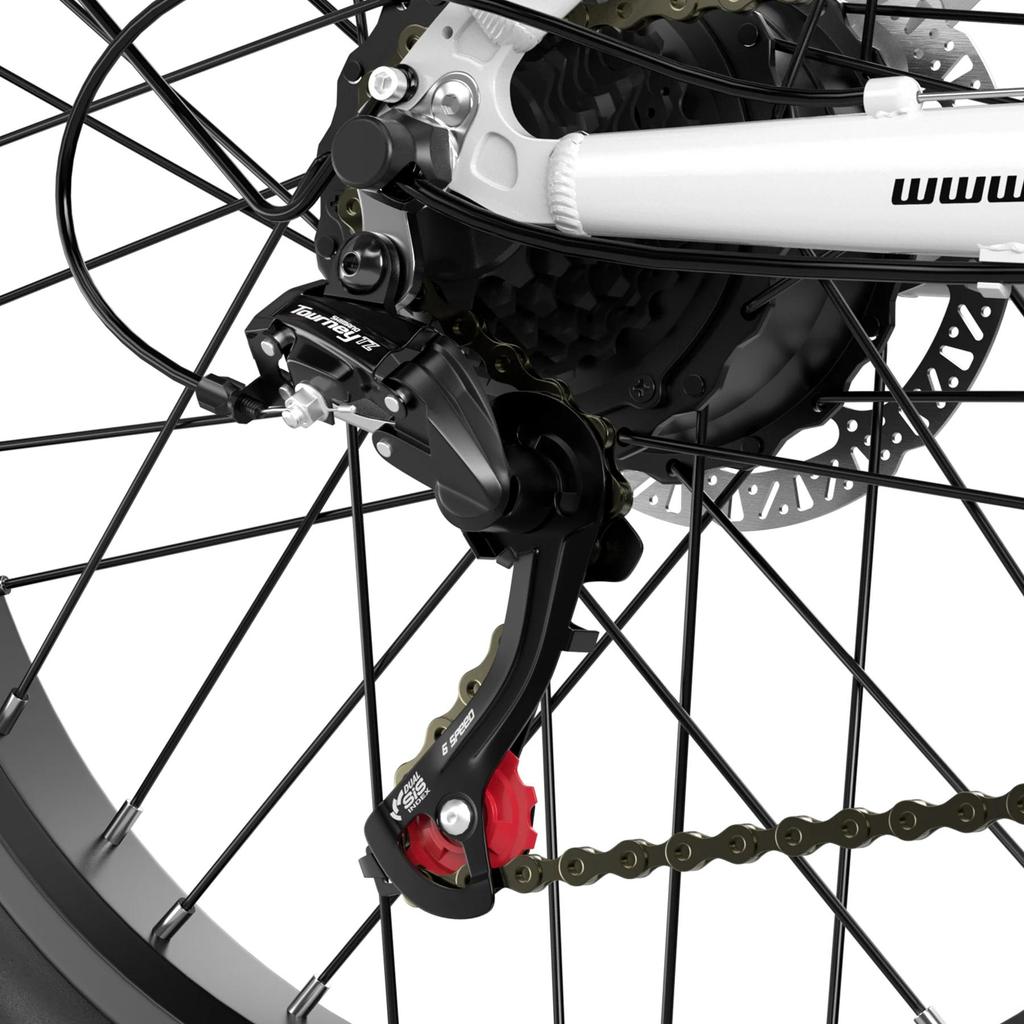 Shengmilo MX06 1000W(Peak) Electric Road Bike Up To 42km/h, 48V17.5Ah Samsung Battery, Shimano 7-Speed, Disc Brakes, 26" City E-Bike with Rear Rack