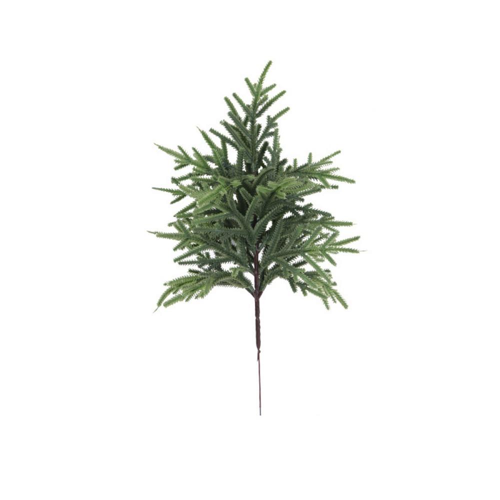 Зеленая искусственная сосновая ветка пластиковая рождественская елка имитация сосновой хвои праздничное украшение домашний декор искусственные листья кипариса