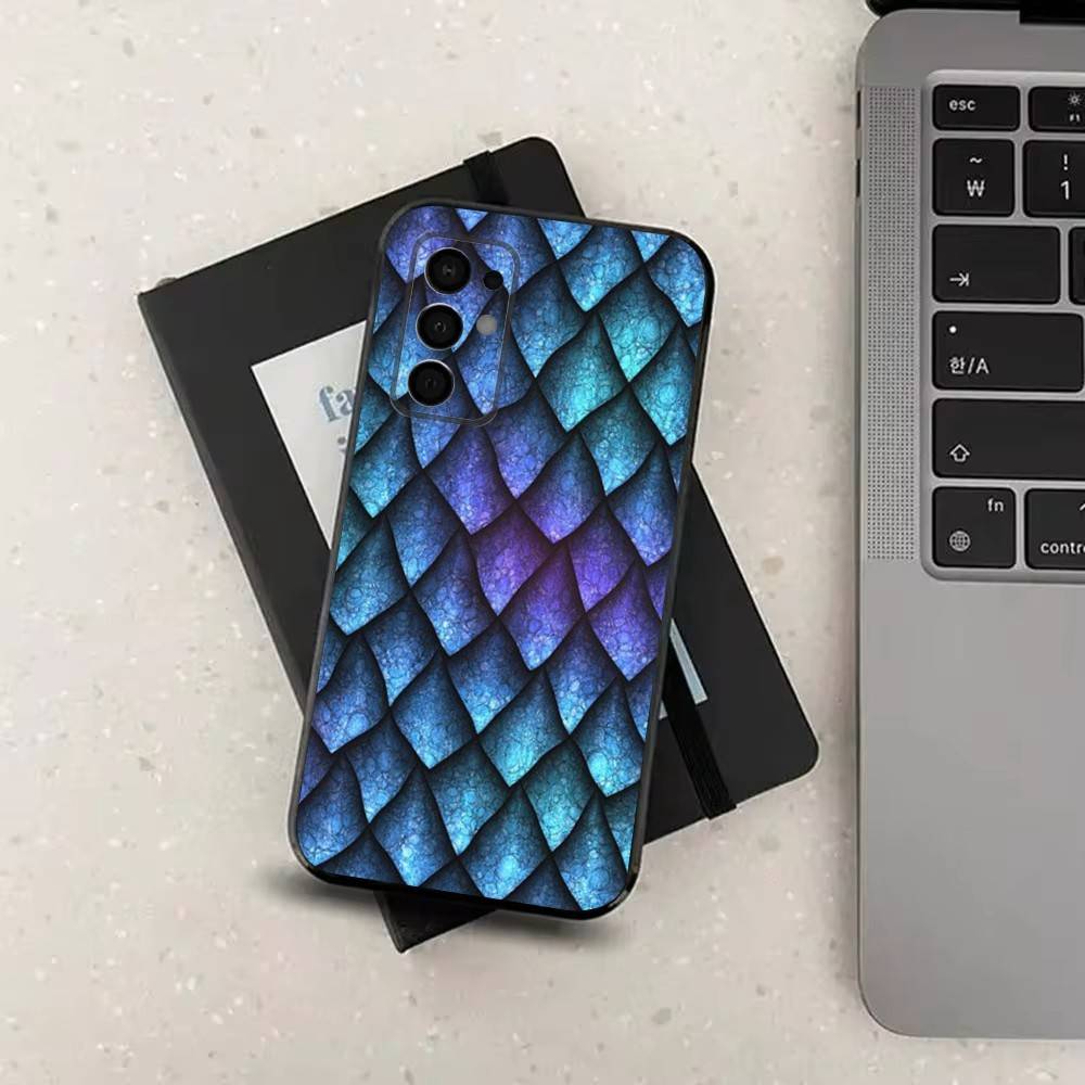 Чехол для телефона с узором под змеиную кожу для Samsung Galaxy A73,31,32,72,41,J7,8,9,53,52,71,22,Note Мягкий черный силиконовый чехол