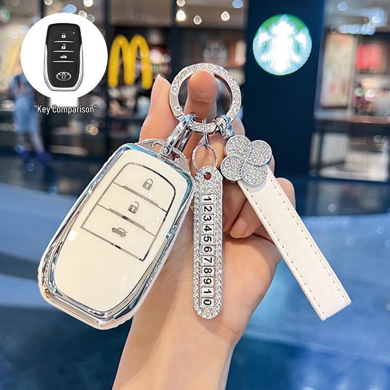 Чехол для ключа Toyota, совместимый с Corolla, Camry, Levin, RAV4, Venza, Avalon и Fenglanda