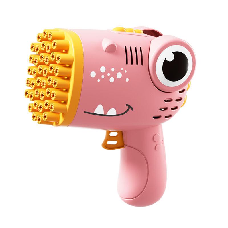 40-Hole Little Dinosaur Handheld Bubble Blower - Automatic Outdoor Toy for Kids