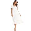Pajamas for Women Short Sleeve Night Sleep Dress Comfy Loose Casual Lounge Wear Spring Summer Autumn Nightgowns